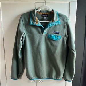Patagonia Green Half Zip Up Fleece (Womens small)